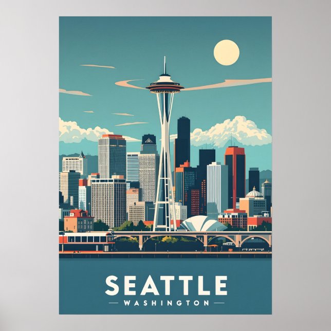 Seattle Washington Poster (Front)