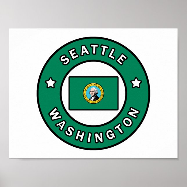 Seattle Washington Poster (Front)