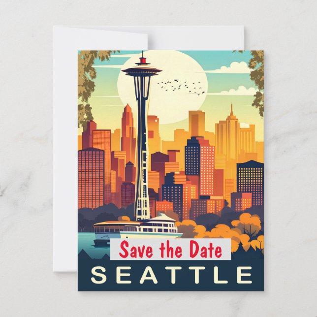 Seattle, Washington,  Save The Date (Front)