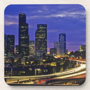 Seattle, Washington skyline at night Coaster