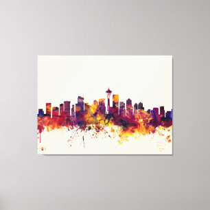 Seattle Washington Skyline Canvas Print