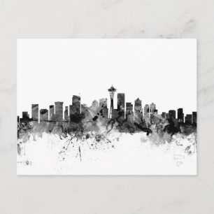 Seattle Washington Skyline Postcard