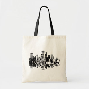 Seattle, Washington skyline Tote Bag
