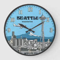 Seattle Washington Space Needle Skyline