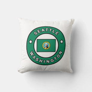 Seattle Washington Throw Pillow