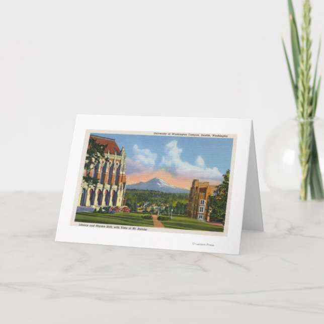 Seattle, Washington - University of Washington Card (Front)