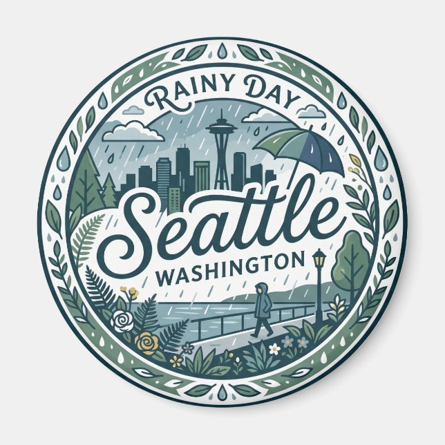 Seattle, Washington, USA USA Magnet (Front)