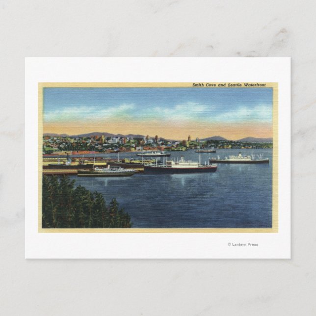 Seattle, Washington - View of Smith Postcard (Front)