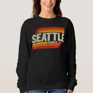 Seattle Washington Wa City Vintage Sweatshirt
