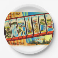 Seattle Washington WA Old Vintage Travel Souvenir