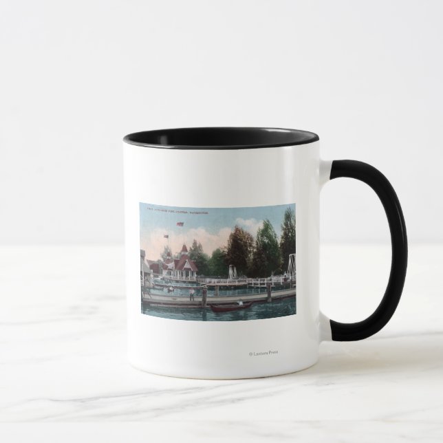 Seattle, WashingtonMadison Park Scene Mug (Right)