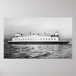 Seattle, WashingtonView of the Elwha Ferry Poster
