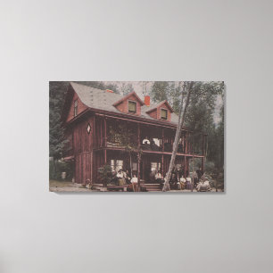 Seattle, WASummer Home at Alki Point Beach Canvas Print