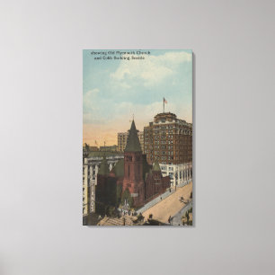 Seattle, WAThird Avenue and University Streets Canvas Print