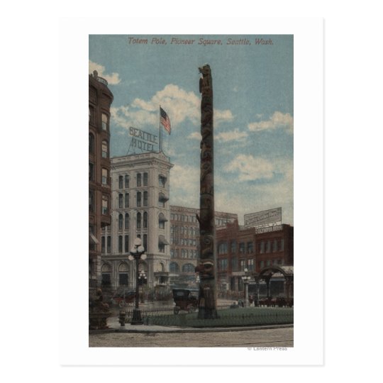 Seattle, WATotem Pole at Pioneer Square Postcard