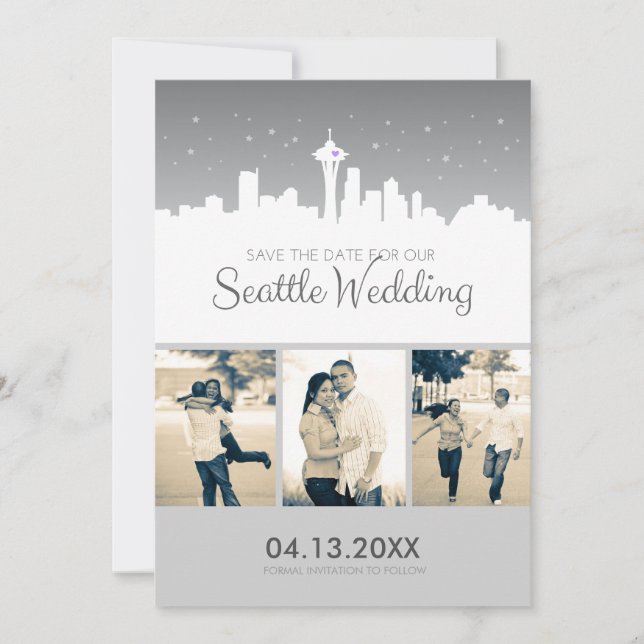 Seattle Wedding Save-the-date Save The Date (Front)