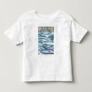 SeattleFish on Ice at Pike Place Market Toddler T-shirt