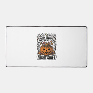 Seau de bonbons citrouille Gravure vintage Hallowe