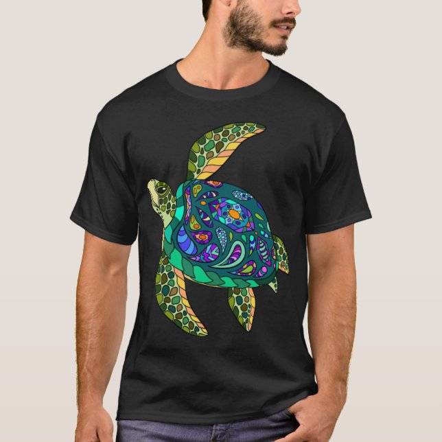 Seaurtle paisley friends T-Shirt (Front)
