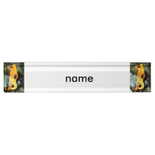 seaward looking blonde mermaid nameplate