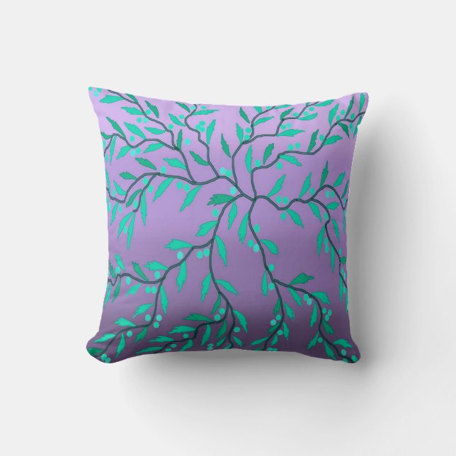 Seaweed 4 Throw Pillow (Front)