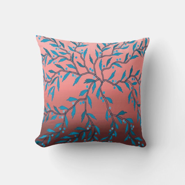 Seaweed 5 Throw Pillow (Front)