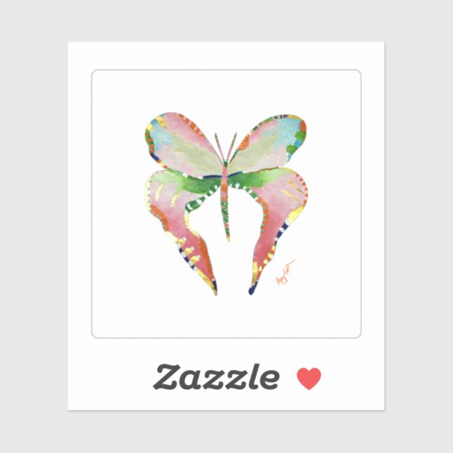 "Seaweed" Butterfly Sticker (Sheet)