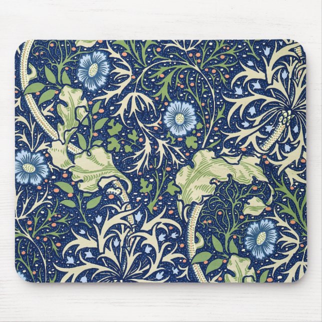Seaweed (by William Morris) Mouse Pad (Front)