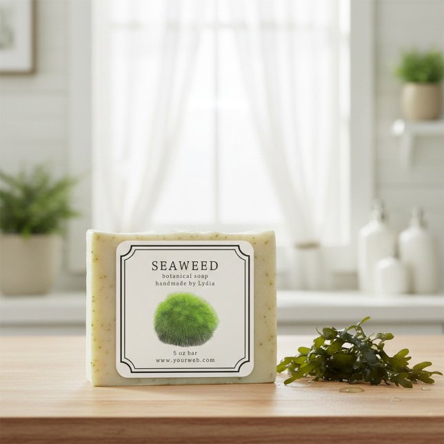 Seaweed Handmade Soap Label (Creator Uploaded)