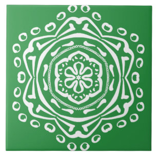 Seaweed Mandala Tile