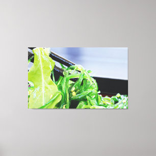 SEAWEED SALAD JAPANESE ART PRINT STRETCHED CANVAS