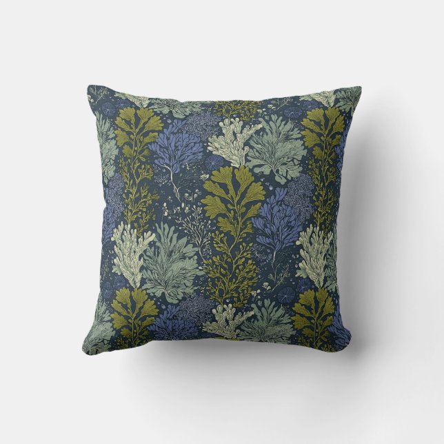 Seaweed  throw pillow (Back)