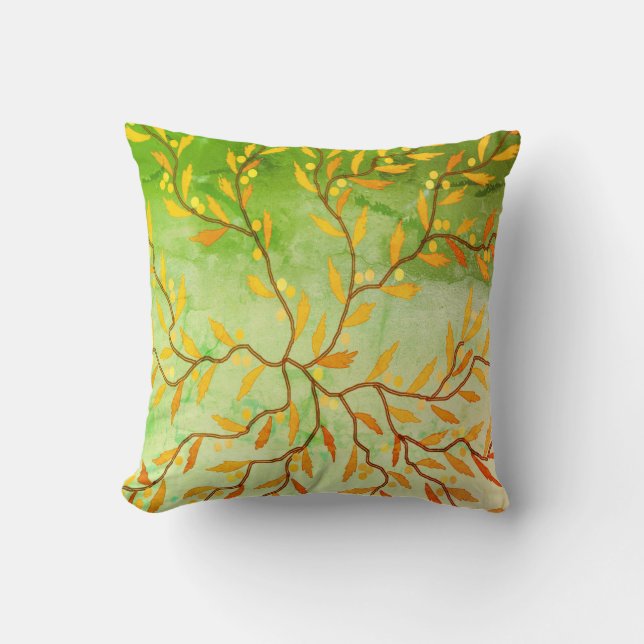 Seaweed Throw Pillow (Front)