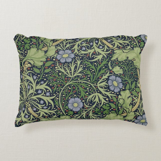 Seaweed Wallpaper Design, printed by John Henry De Accent Pillow (Front)