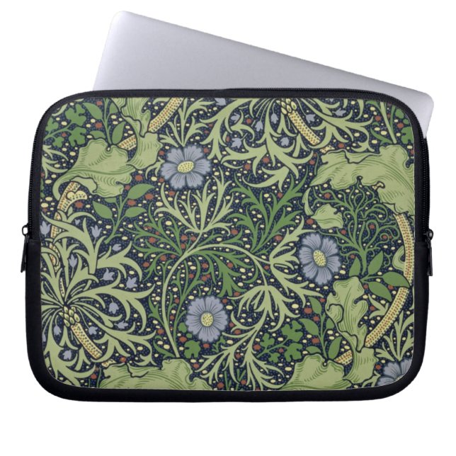 Seaweed Wallpaper Design, printed by John Henry De Laptop Sleeve (Front)