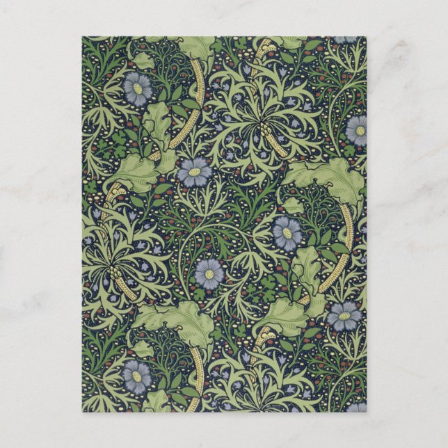 Seaweed Wallpaper Design, printed by John Henry De Postcard (Front)