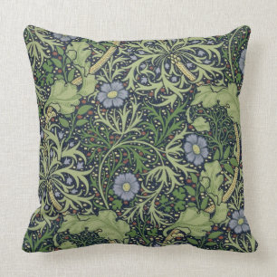 Seaweed Wallpaper Design, printed by John Henry De Throw Pillow