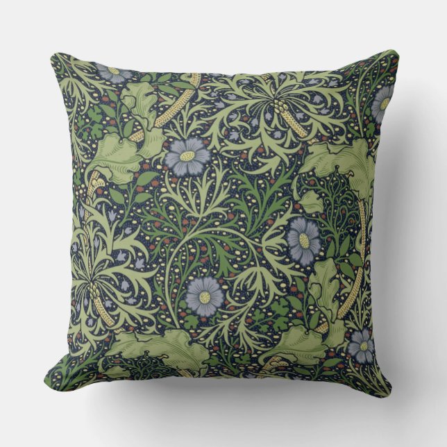 Seaweed Wallpaper Design, printed by John Henry De Throw Pillow (Front)