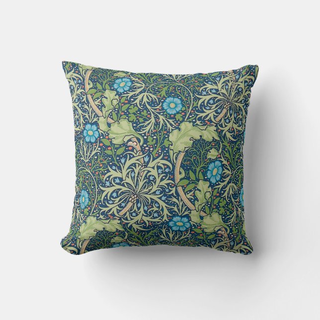 Seaweed, William Morris Throw Pillow (Front)