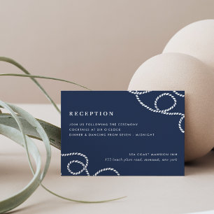 Seaworthy Reception Enclosure Card   Navy