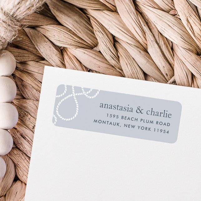 Seaworthy Return Address Label | Fog (Creator Uploaded)