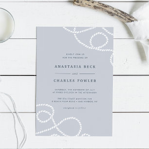 Seaworthy Wedding Invitation   Fog