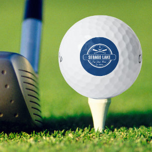 Sebago Lake Maine Personalized Town and Name Golf Balls