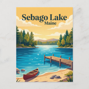 Sebago Lake, Maine Postcard