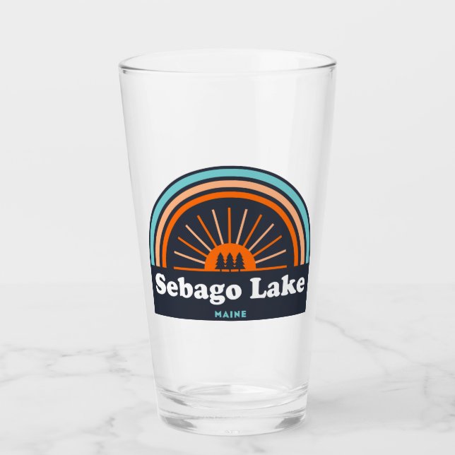 Sebago Lake Maine Rainbow Glass (Front)