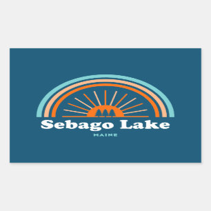 Sebago Lake Maine Rainbow Sticker