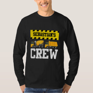 Sebastian Construction Crew Custom Dumptruck Dump T-Shirt