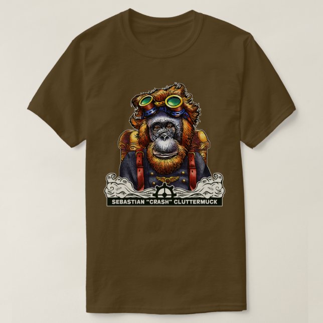 Sebastian Crash Cluttermuck T-Shirt (Design Front)