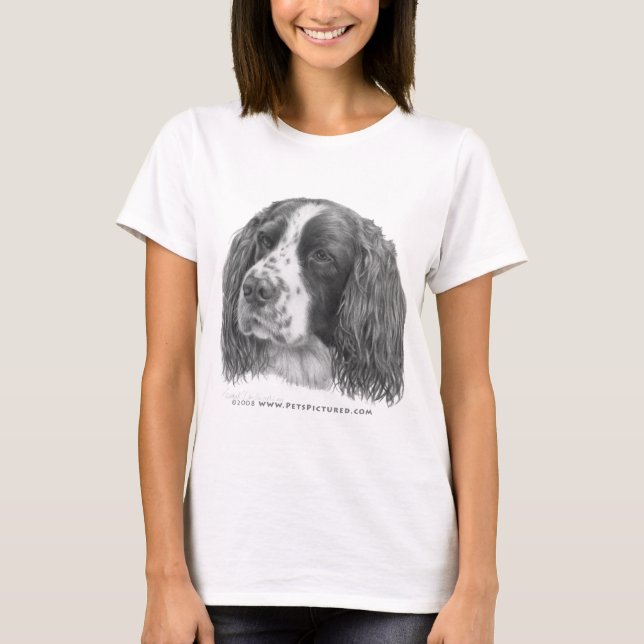 Sebastian, English Springer Spaniel T-Shirt (Front)