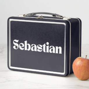 Sebastian Name Personalized Metal Lunch Box